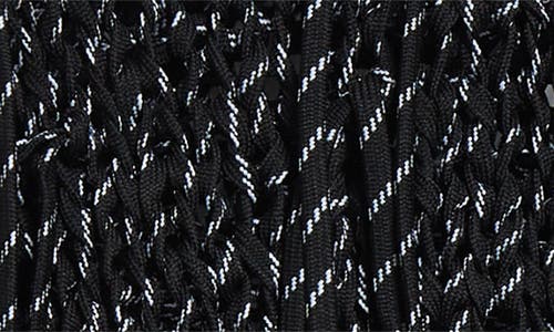 Shop Sacai Shoelace Knit Sweater In Black
