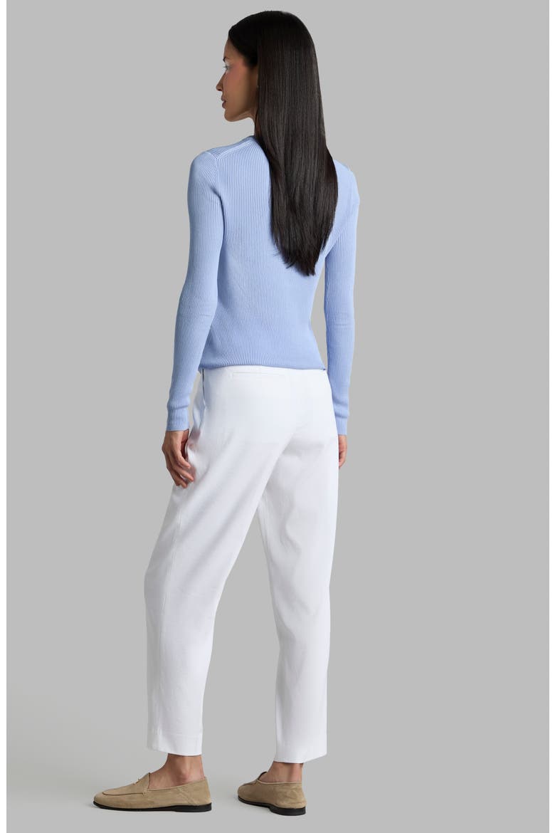 Rib Knit Fitted Crewneck Tee, Alternate, color, WILLOW