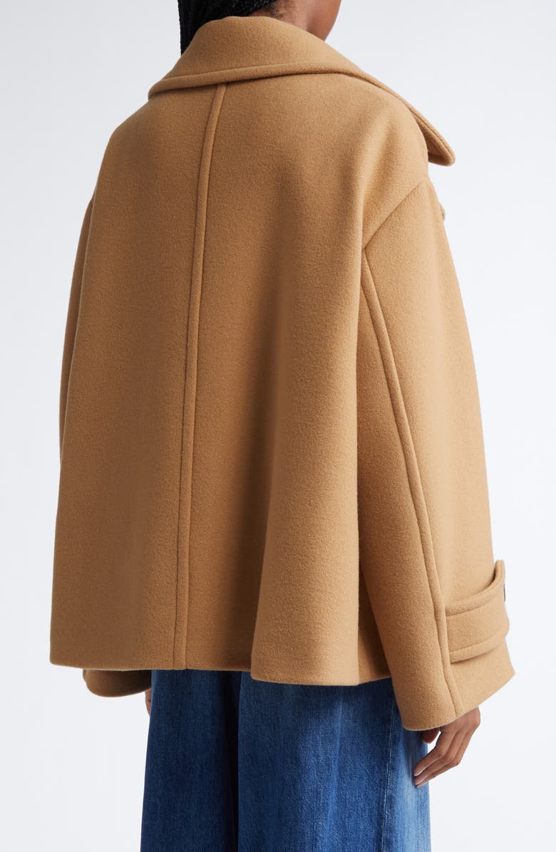 Chloé Oversize Double Breasted Wool Blend Coat, Alternate, color, 