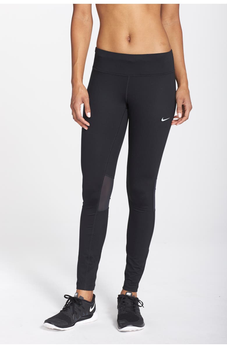 Nike 'Epic Run' Mesh Insert Dri-FIT Tights, Alternate, color, 