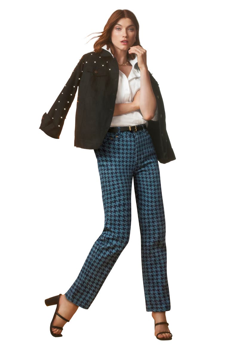 Moleskin Trouser, Main, color, DENIM HOUNDSTOOTH