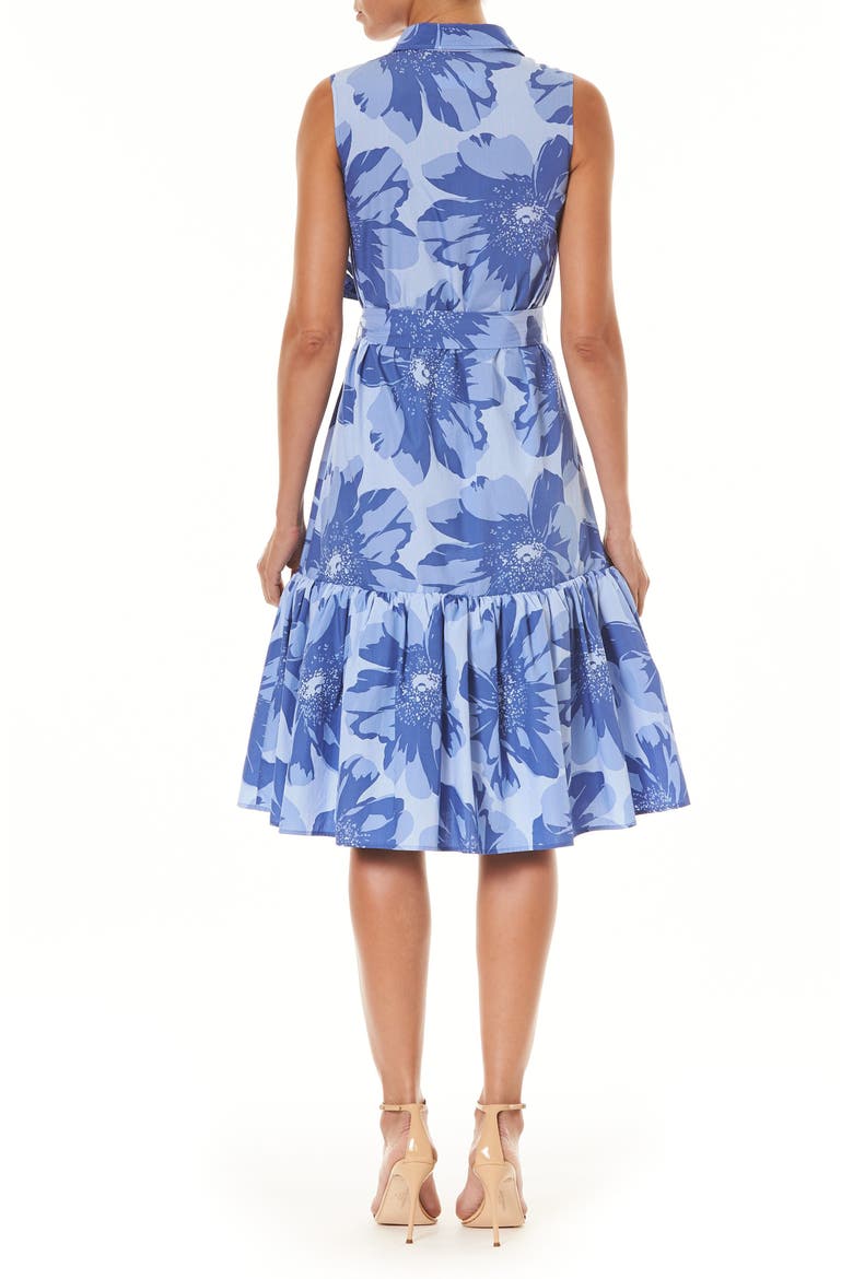 Floral Belted Shirtdress, Alternate, color, MARINA MULTI