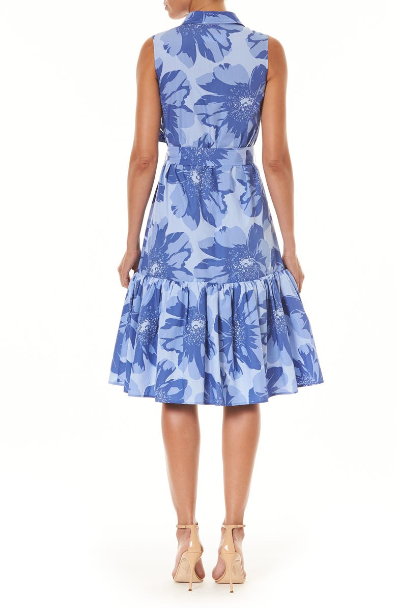 Carolina Herrera Floral Belted Shirtdress, Alternate, color, 