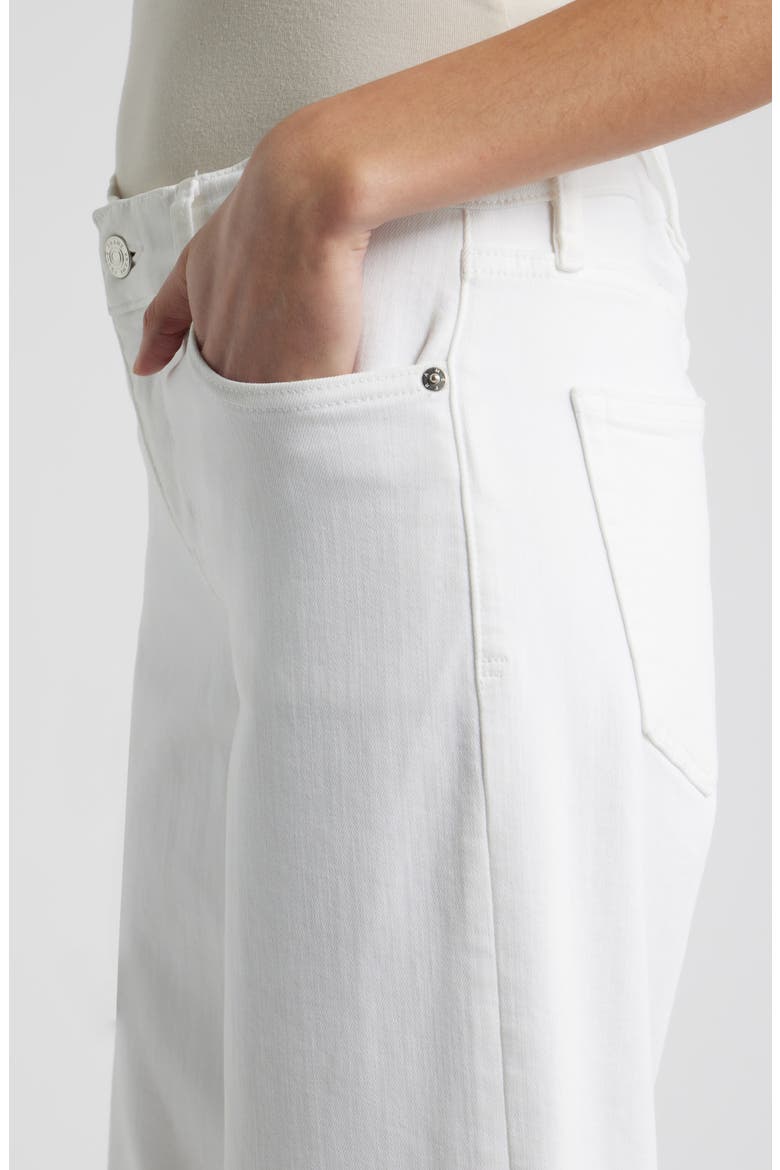 Le Slim Palazzo Jeans, Alternate, color, WHITE