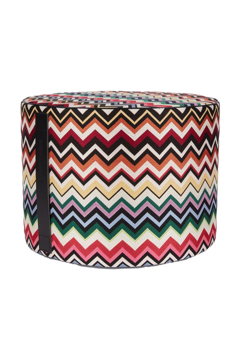 Belfast Cylindrical Pouffe 40x30 Cm, Main, color, Orange Multicoloured