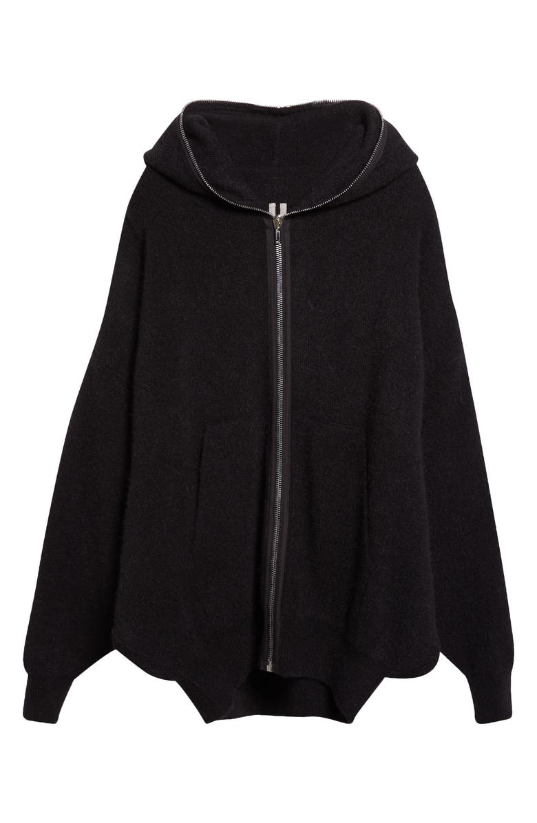 Rick Owens Gimp Hoodie, Alternate, color, Black