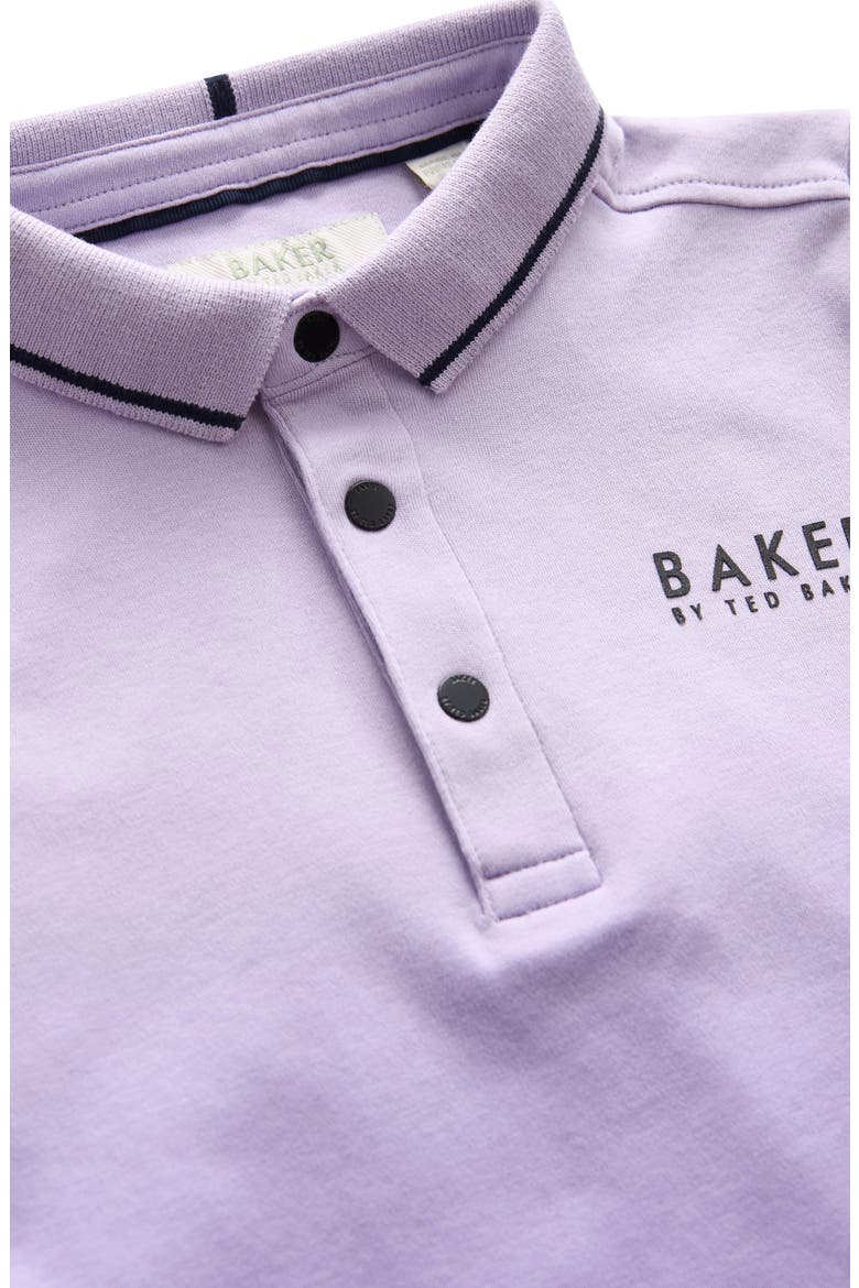 Kids' Ombré Cotton Polo, Alternate, color, PURPLE