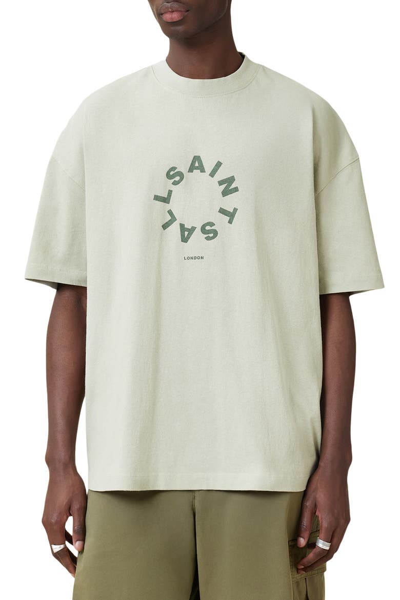 Tierra Short Sleeve Logo Graphic T-Shirt, Main, color, SLATE GREEN