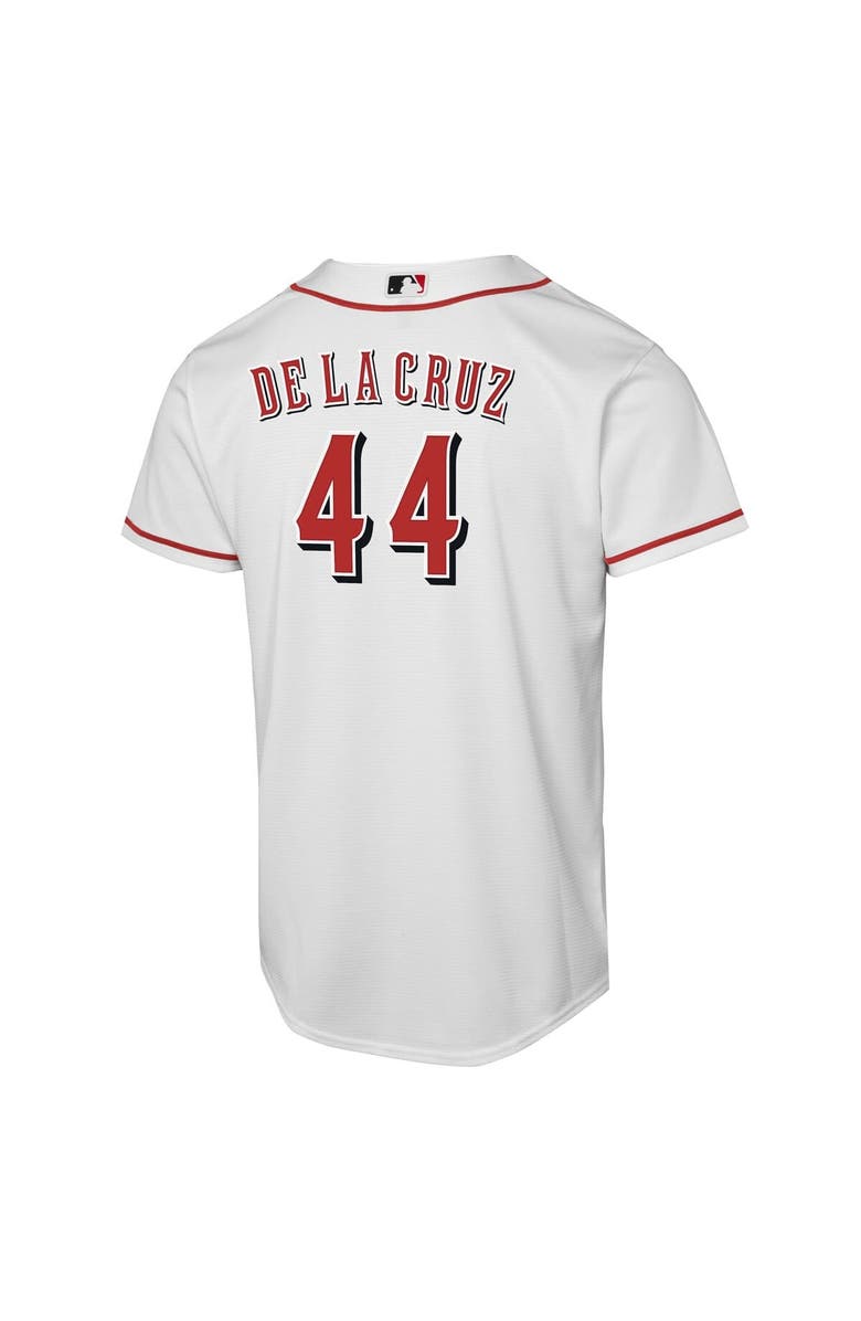 Nike Youth Nike Elly De La Cruz White Cincinnati Reds Home Replica Player Jersey, Alternate, color, White