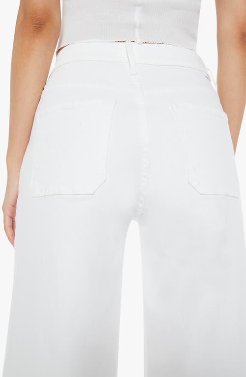 Shop Mother The Lil Patch Pocket Undercover Sneak Wide Leg Jeans In Fairest Of Them All