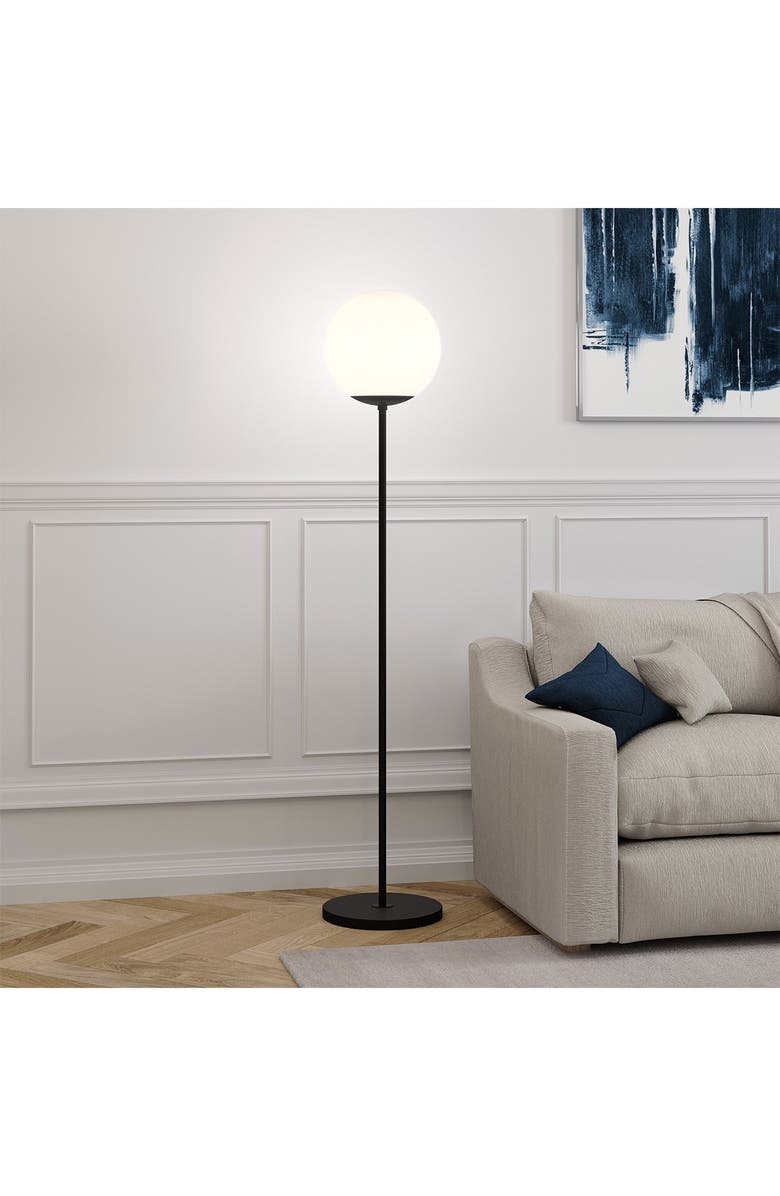 ADDISON AND LANE Theia Globe & Stem Floor Lamp - Blackened Bronze, Alternate, color, 