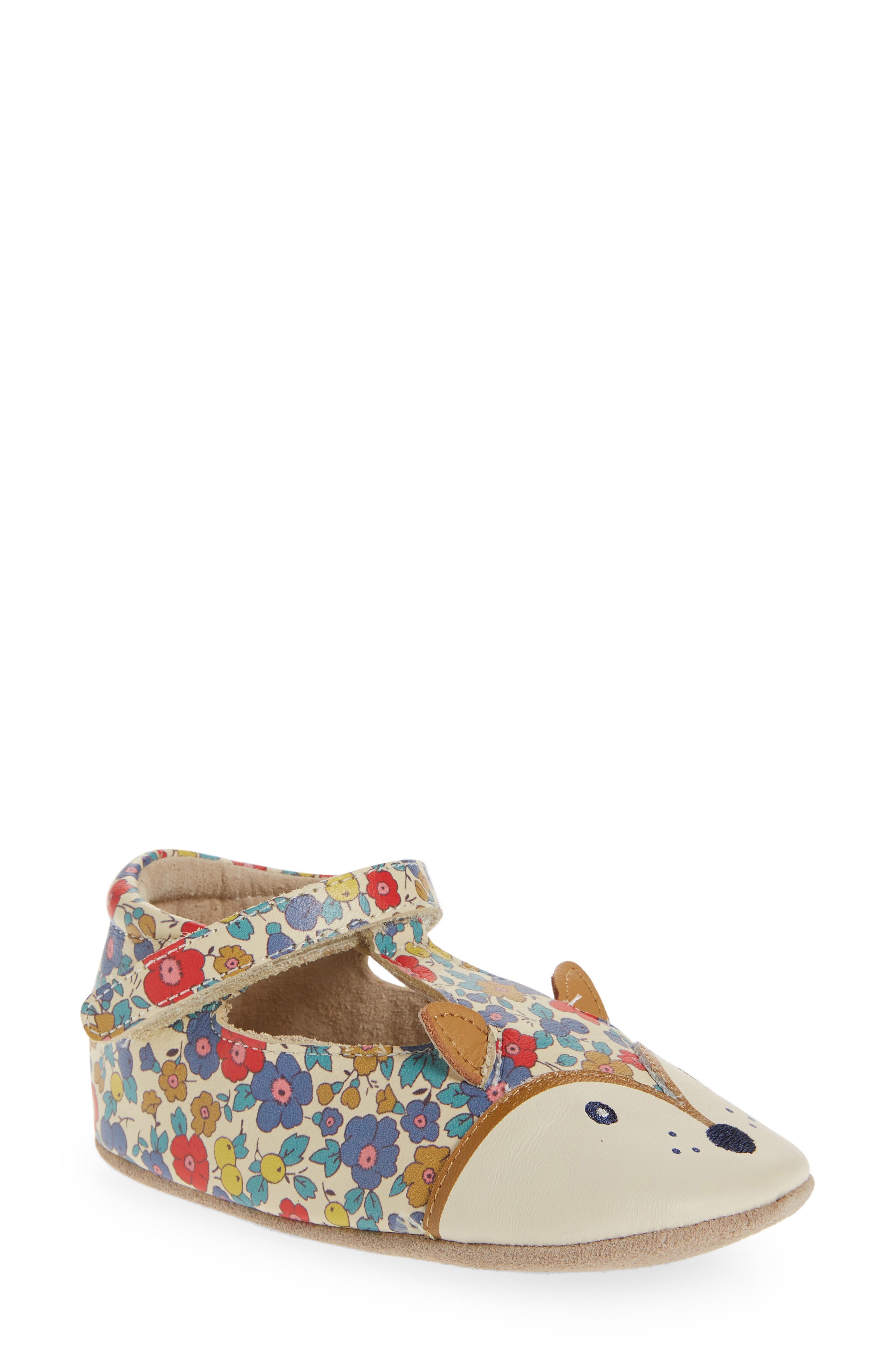 Mini Boden Boden Kids' Critter Appliqué Mary Jane Shoe, Main, color, 