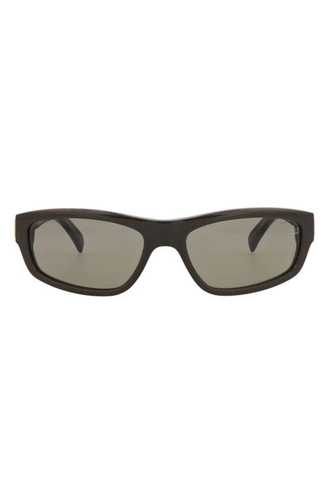 58mm Rectangular Sunglasses