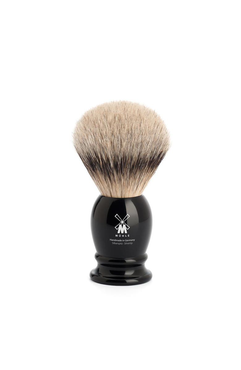 MÜHLE Classic Medium Black Silvertip Badger Shaving Brush, Main, color, Black