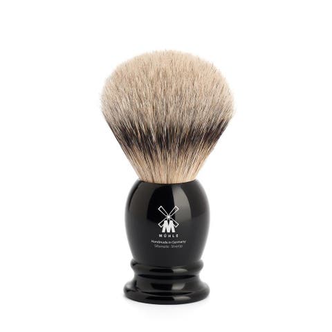 Classic Medium Black Silvertip Badger Shaving Brush