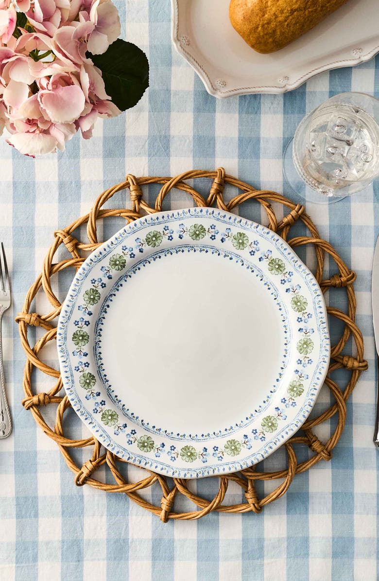 Juliska Villa Seville Dinner Plate, Alternate, color, Chambray