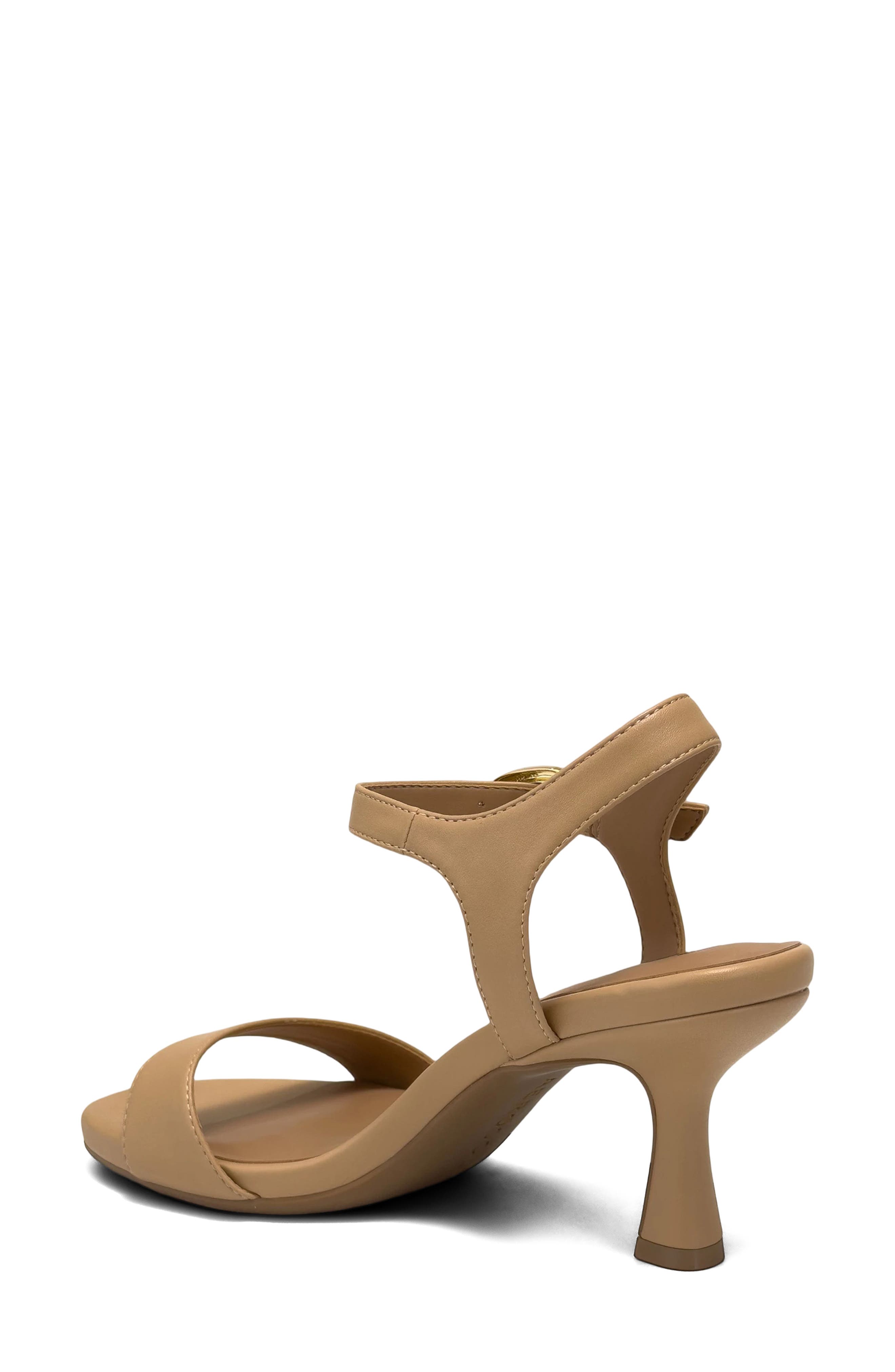 Divia Ankle Strap Sandal, Alternate, color, BEIGE BISQUE FX NAPPA