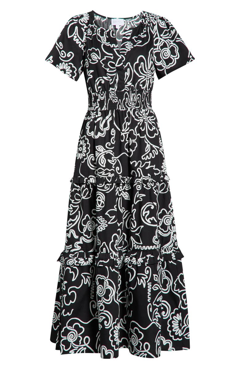 SUGARLIPS Haylie Floral Print A-Line Dress, Alternate, color, 