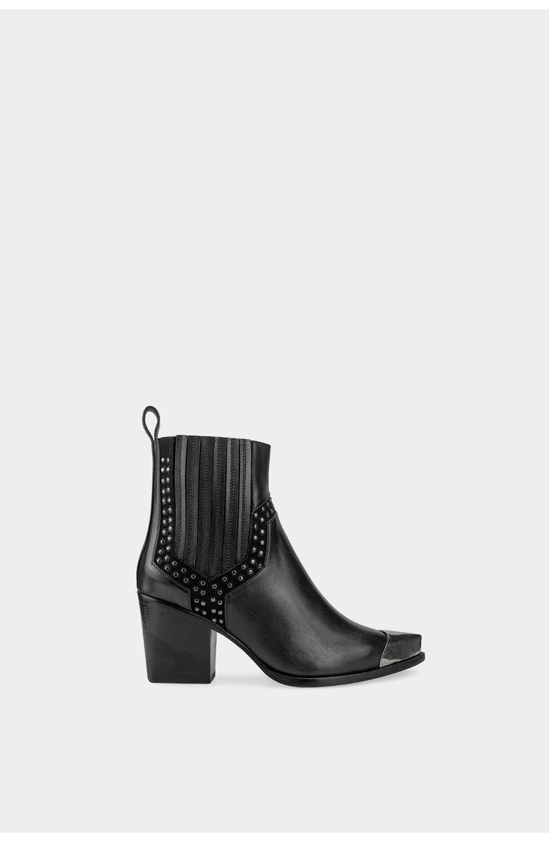 Dante Women's Exclusive Leather Ankle Boots Firehouse, Main, color, Black