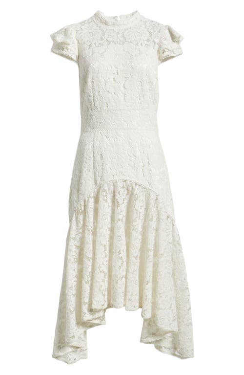 Chelsea28 Ruffle Cap Sleeve Lace Cocktail Dress In Ivory