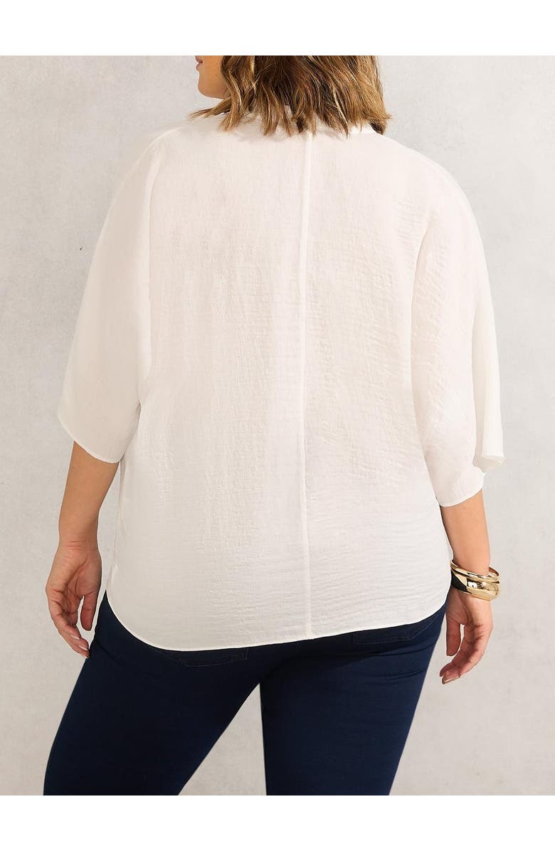 Live Unlimited Dolman Sleeve Gathered Neck Top, Alternate, color, Ivory