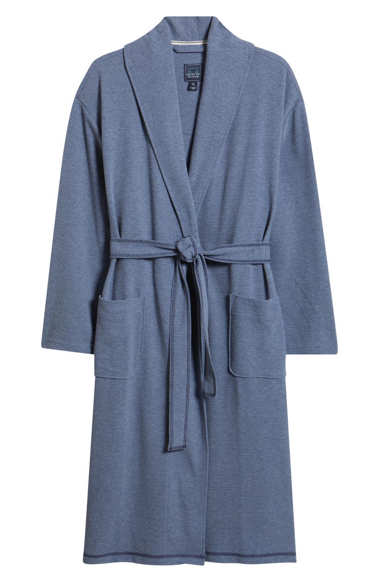 Majestic International Coastal Heather Shawl Collar Cotton Robe, Main, color,