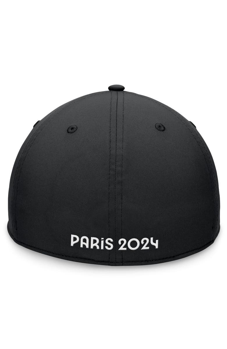 FANATICS Men's Fanatics Branded Black Paris 2024 Summer Olympics Five-Panel Stretch Hat, Alternate, color,