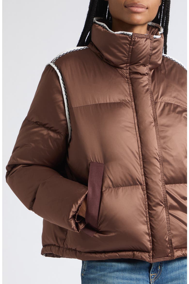 Yara Quilted Puffer Jacket, Alternate, color, HERITAGE BROWN