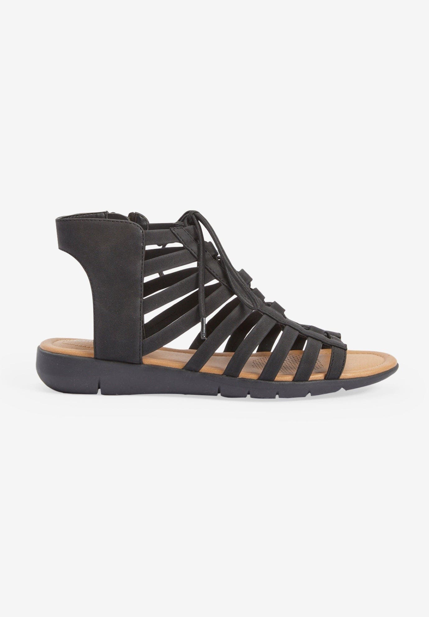 Comfortview The Renata Sandal, Alternate, color, Black