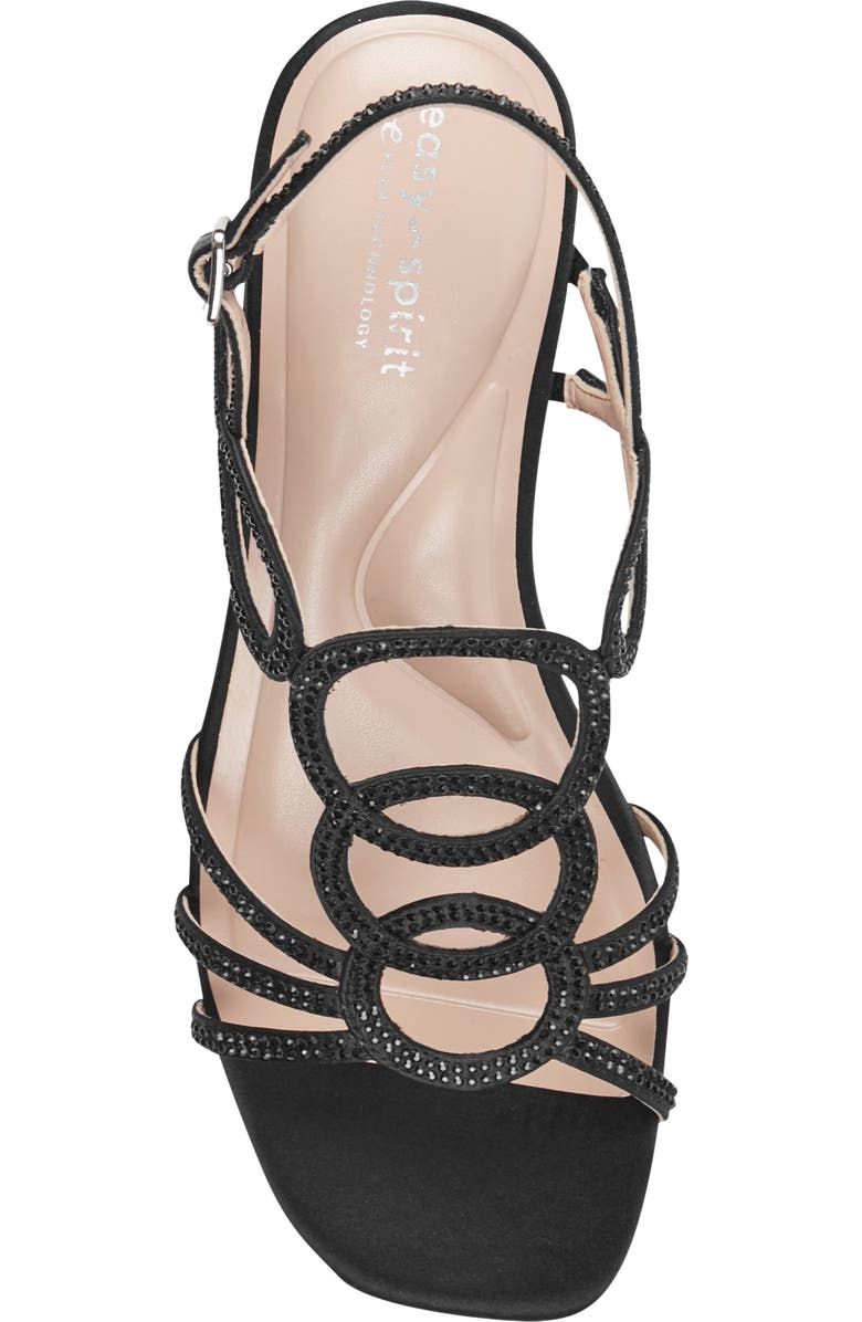 Easy Spirit Yana Block Heel Sandal - Wide Width Available, Alternate, color, Black