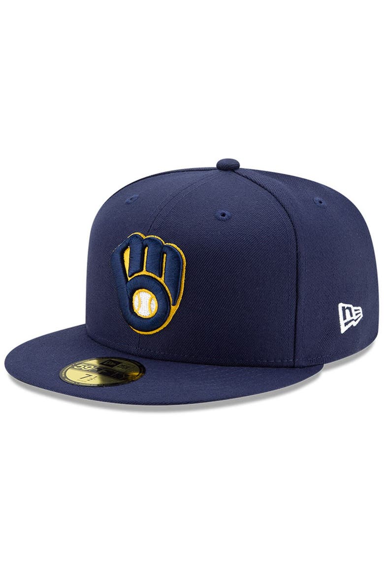 Men's New Era Gold Milwaukee Brewers 2024 Jackie Robinson Day 59FIFTY Fitted Hat, Alternate, color, Gold