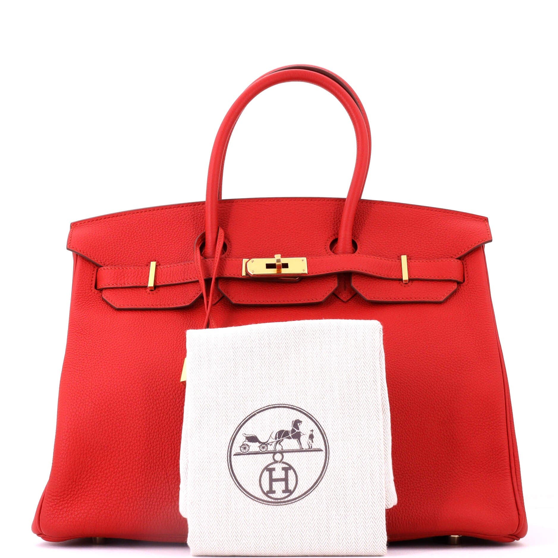 Birkin Handbag Red Togo with Gold Hardware 35, Alternate, color, Red