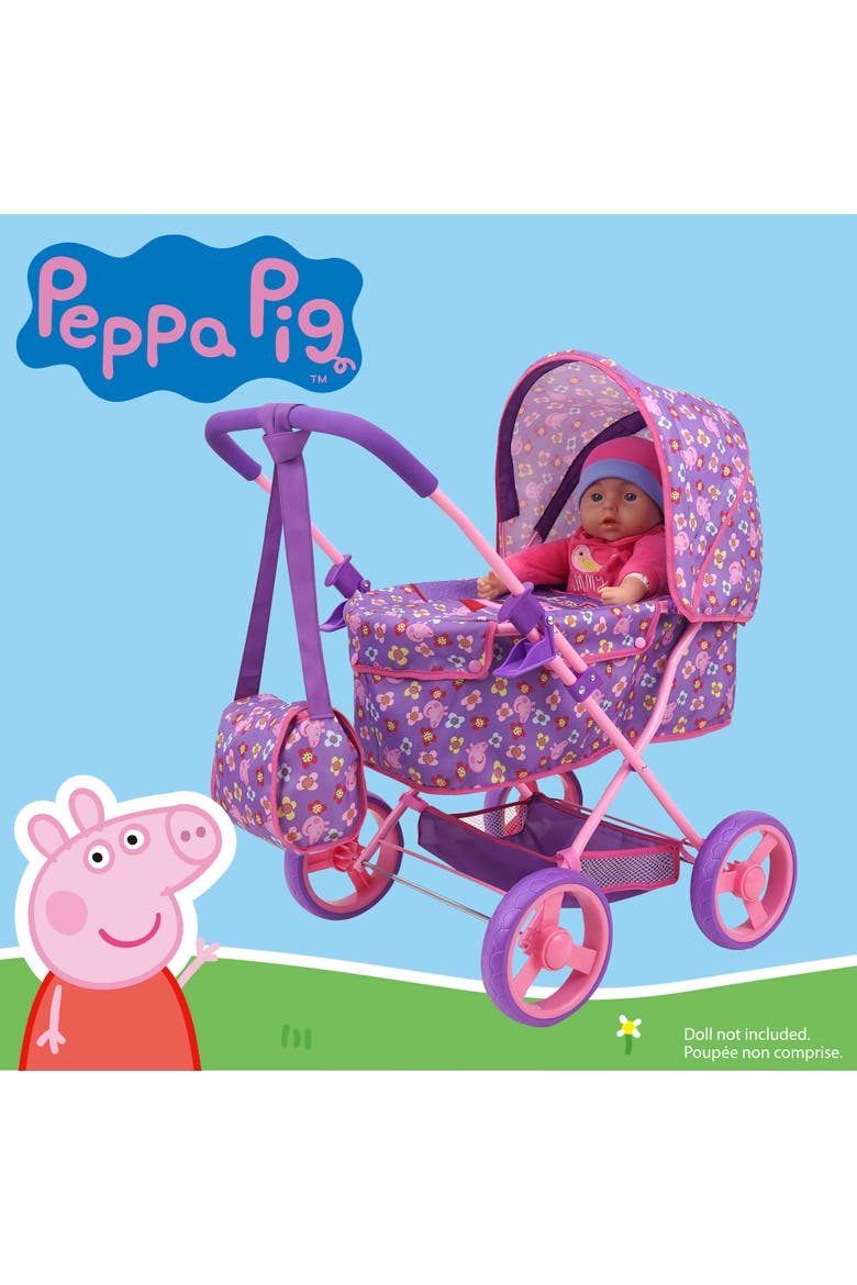 Doll Deluxe Pram & Bag, Alternate, color, Multicolored