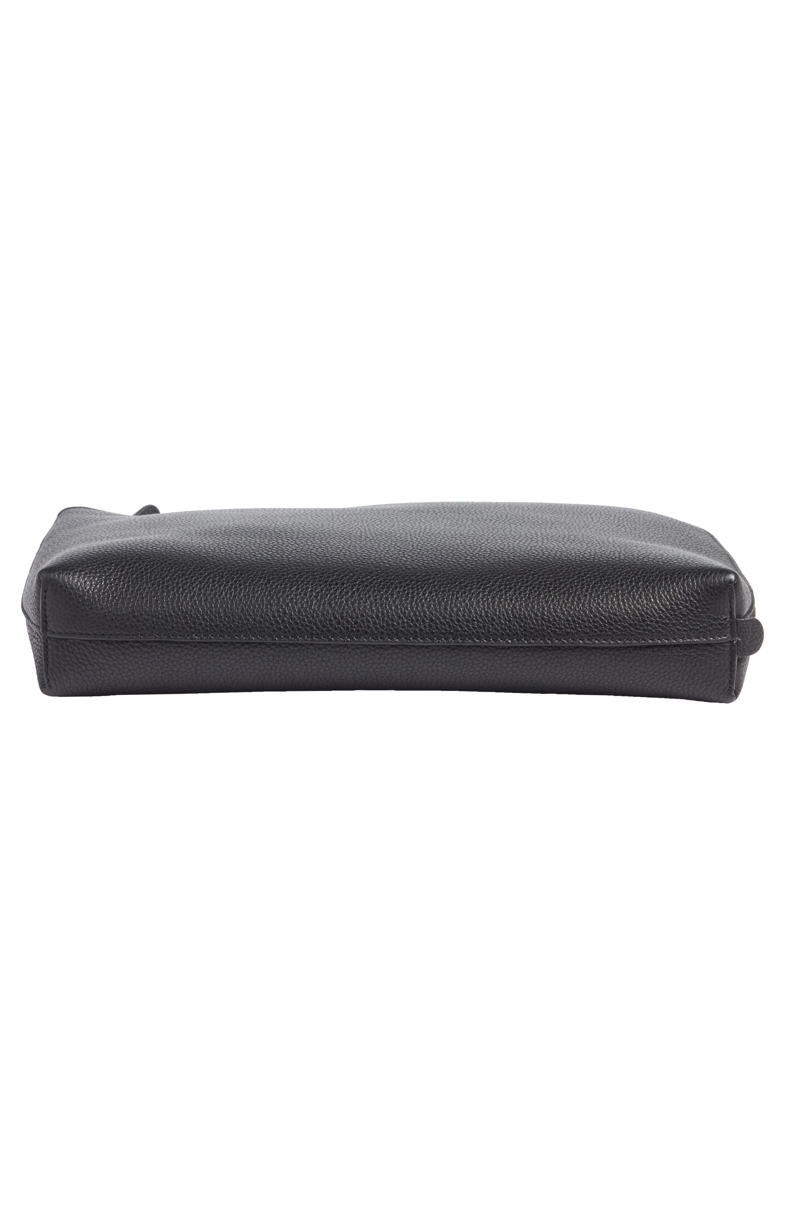 The Row Large Leather Zip Pouch, Alternate, color, 