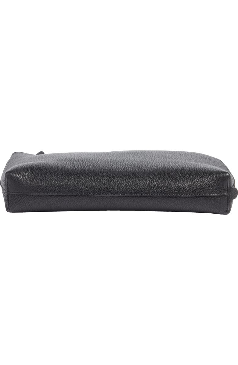 The Row Large Leather Zip Pouch, Alternate, color,