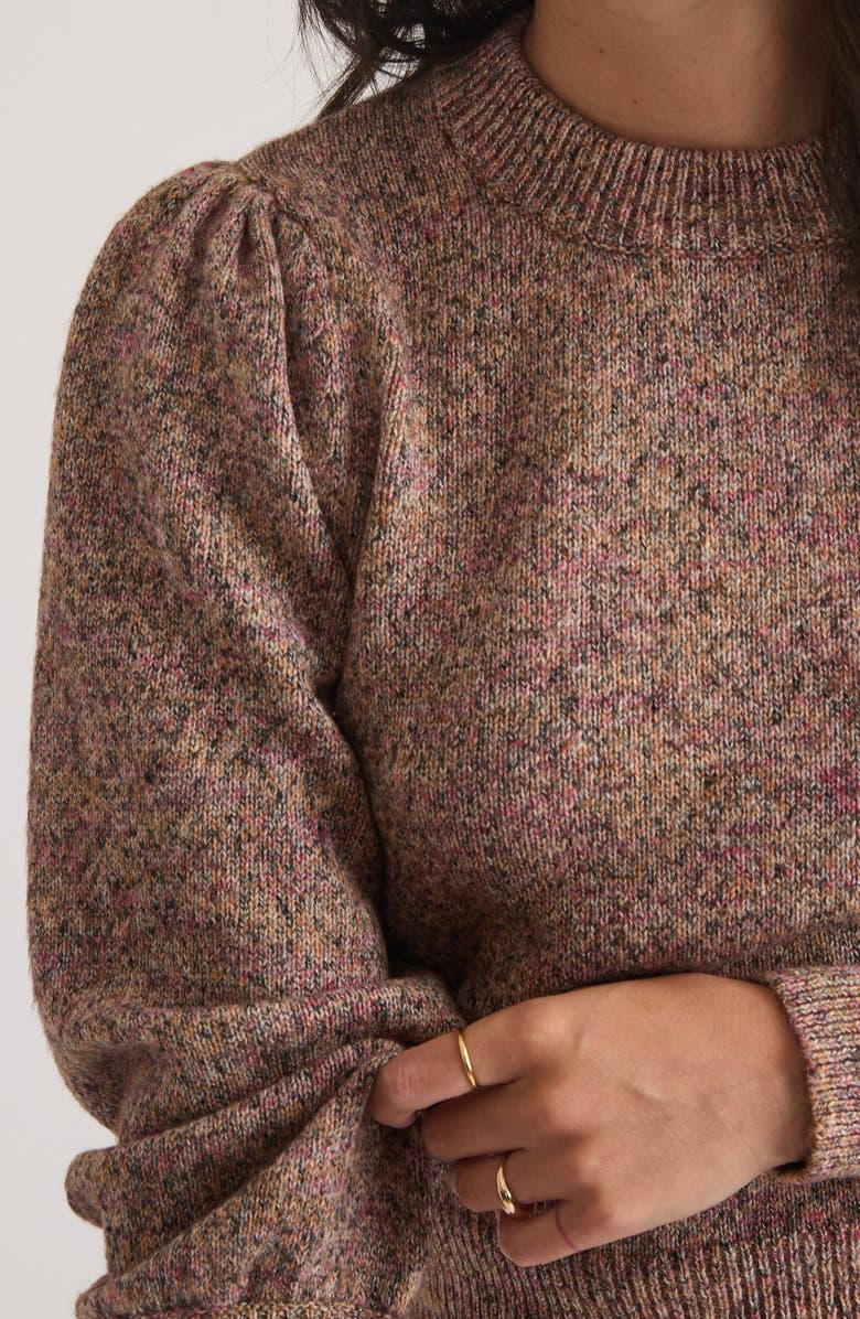 Marine Layer Alma Blouson Sleeve Sweater, Alternate, color, Autumn Multi