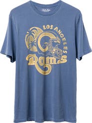 Junk Food Los Angeles Rams Surf Cotton Graphic T-Shirt
