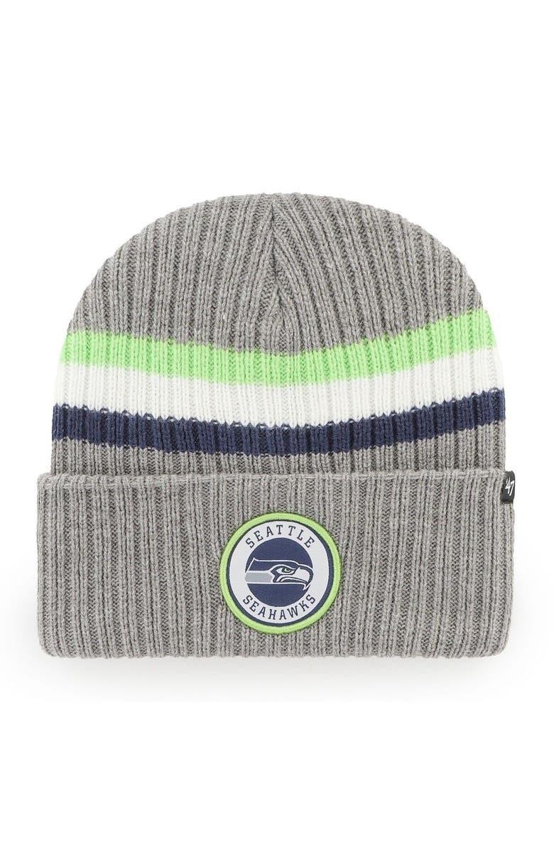 '47 Men's '47  Gray Seattle Seahawks Highline Cuffed Knit Hat, Main, color, 