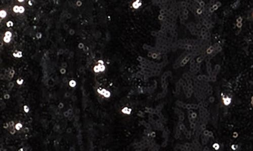 L'agence Frida Long Sleeve Sequin Lace Dress In Black