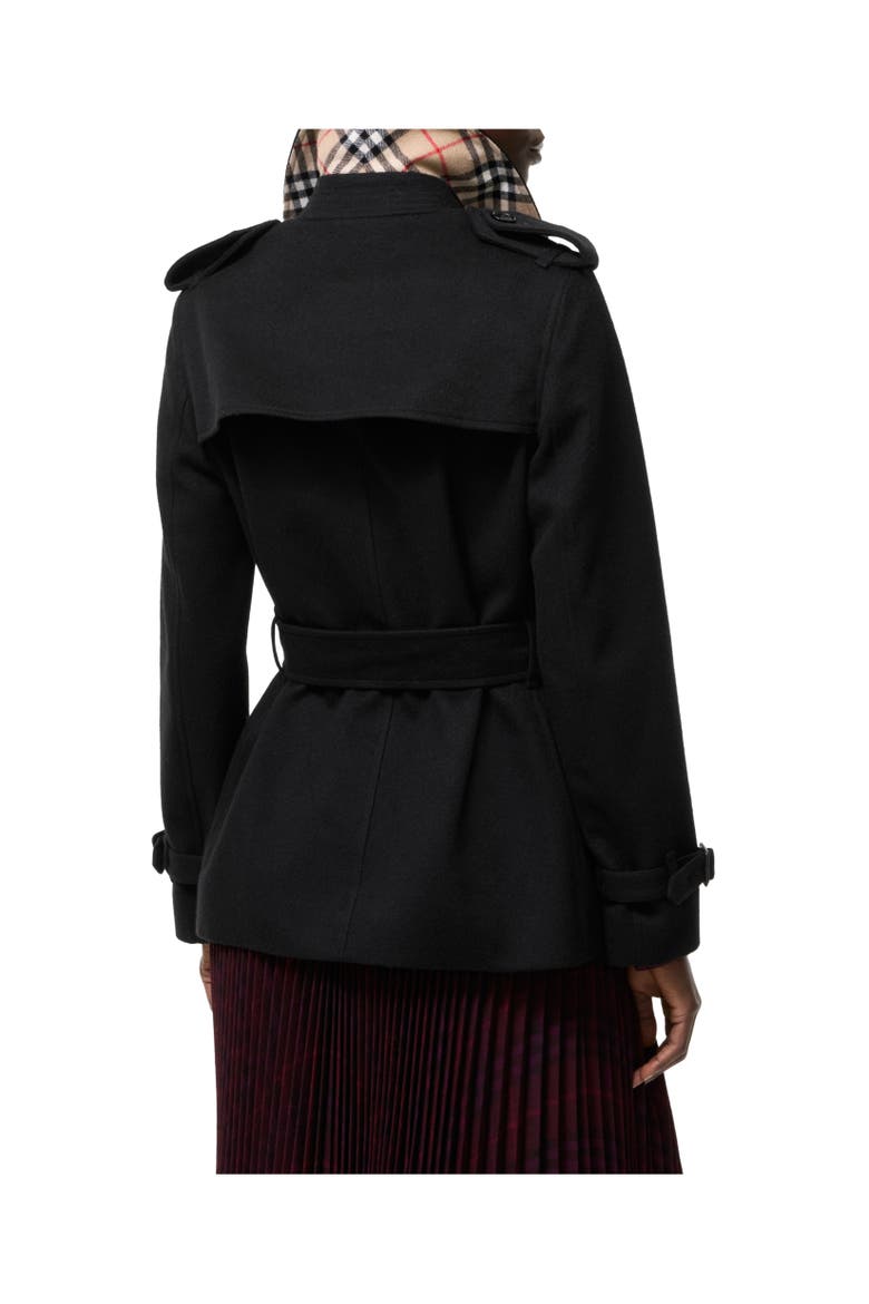 Cashmere Kensington Trench Jacket, Alternate, color, Black