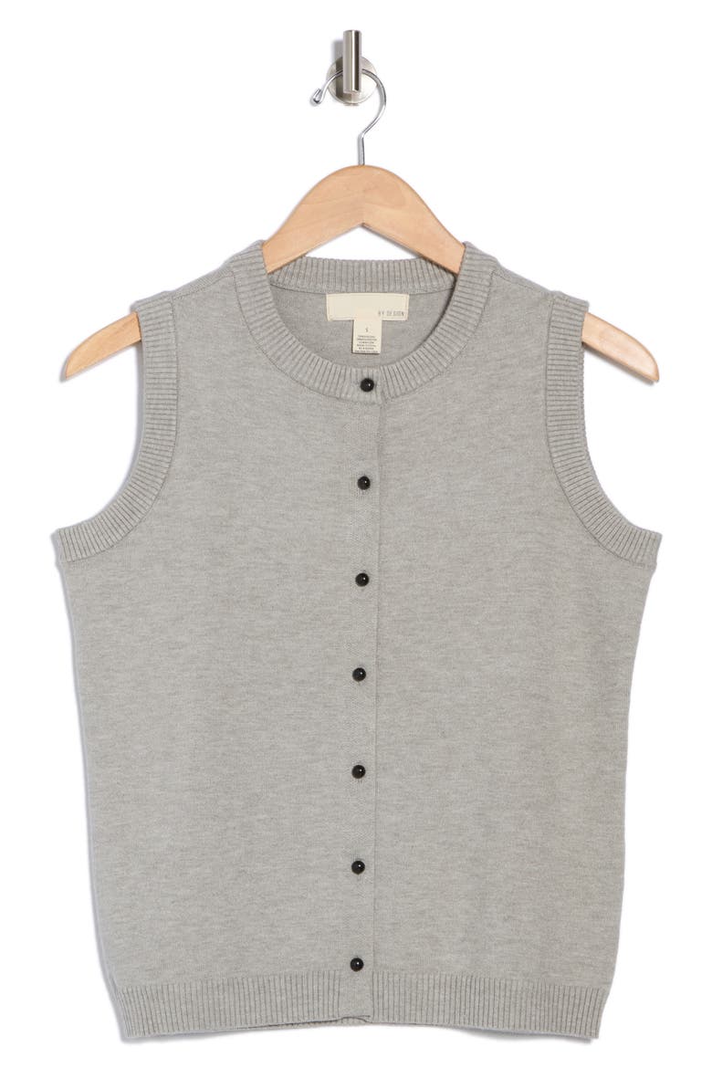 Dawn Knit Vest, Alternate, color, LIGHT HEATHER GREY