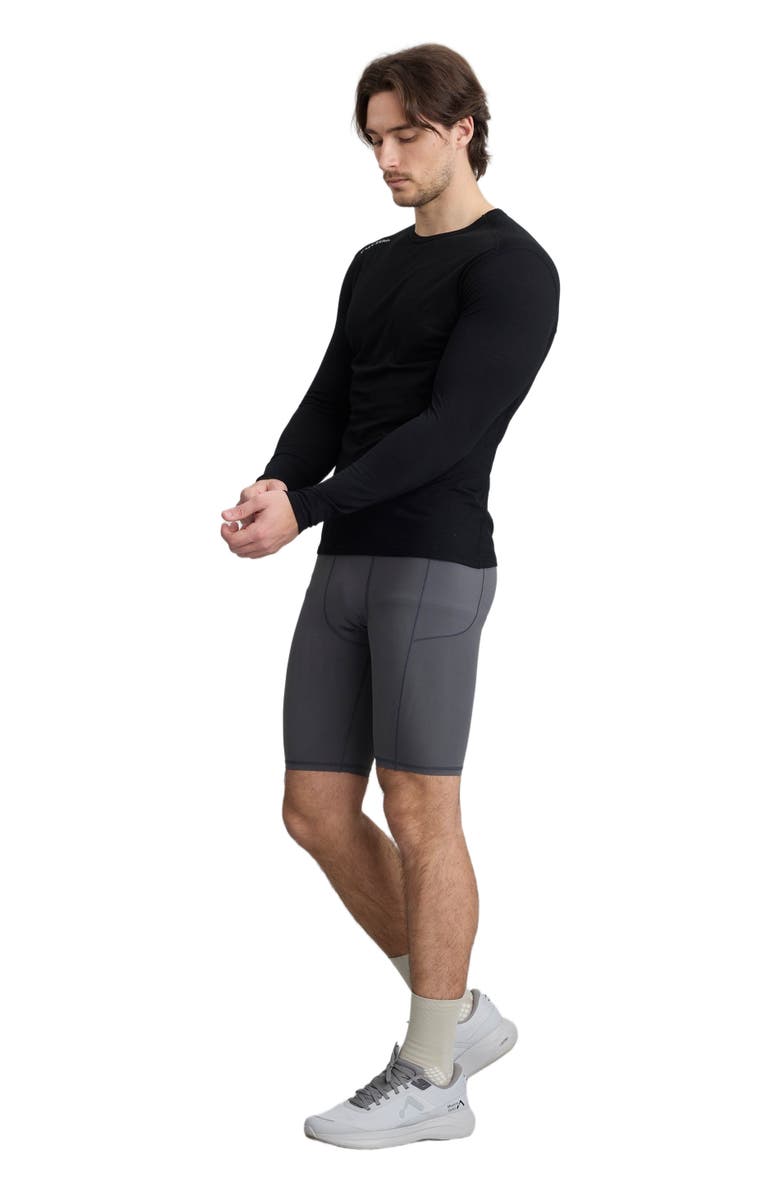COZY ZERO Men's 100% Merino Classic L/S Crew, Alternate, color, Black