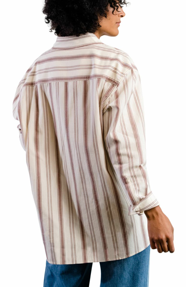 ABLE Harris Oversized Button Down Shirt, Alternate, color, 