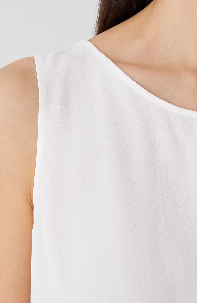 Eileen Fisher Ballet Neck Sleeveless Silk Top, Alternate, color, 