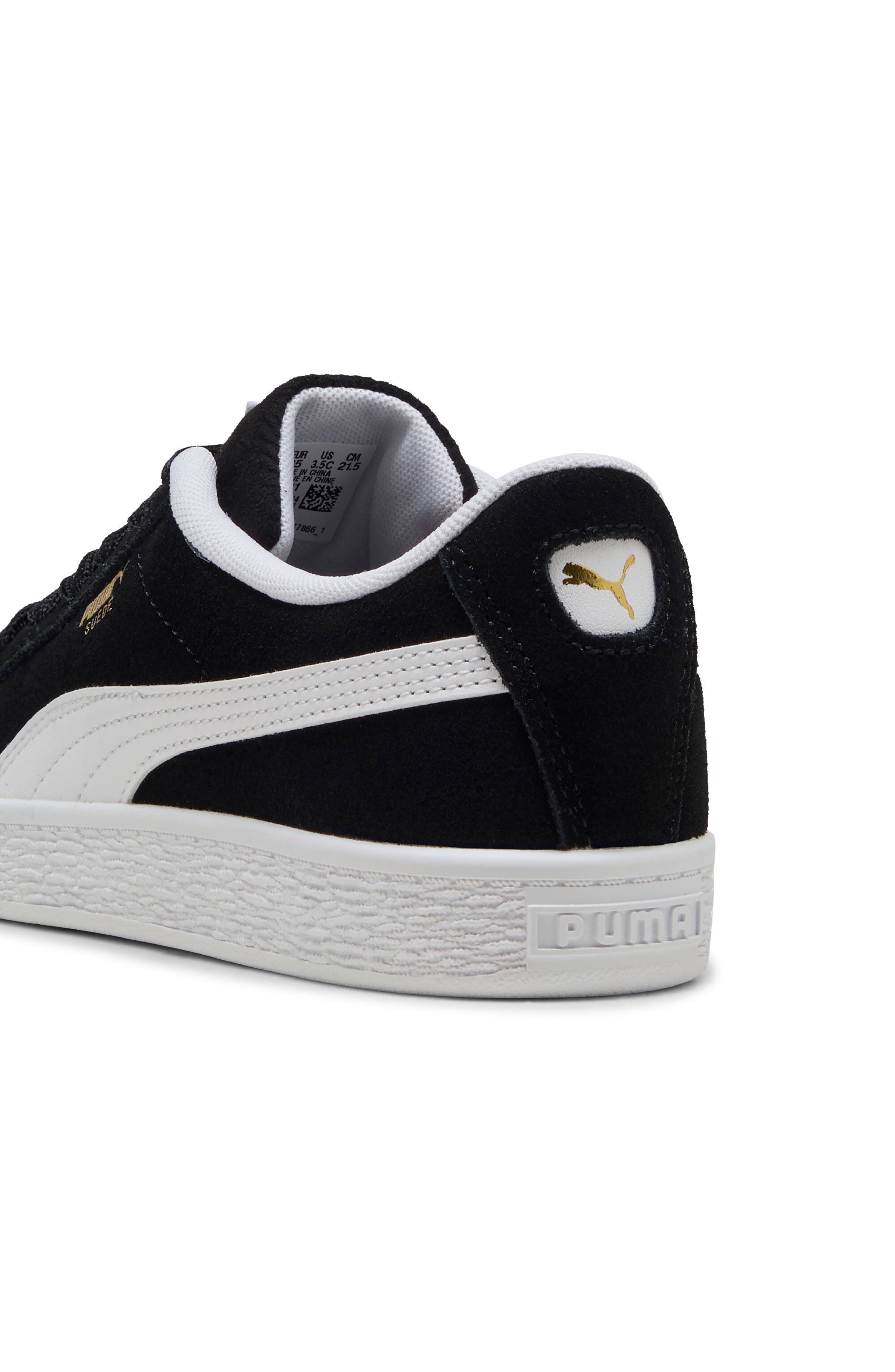 Kids' Suede Classic Sneaker, Alternate, color, PUMA BLACK/ PUMA WHITE
