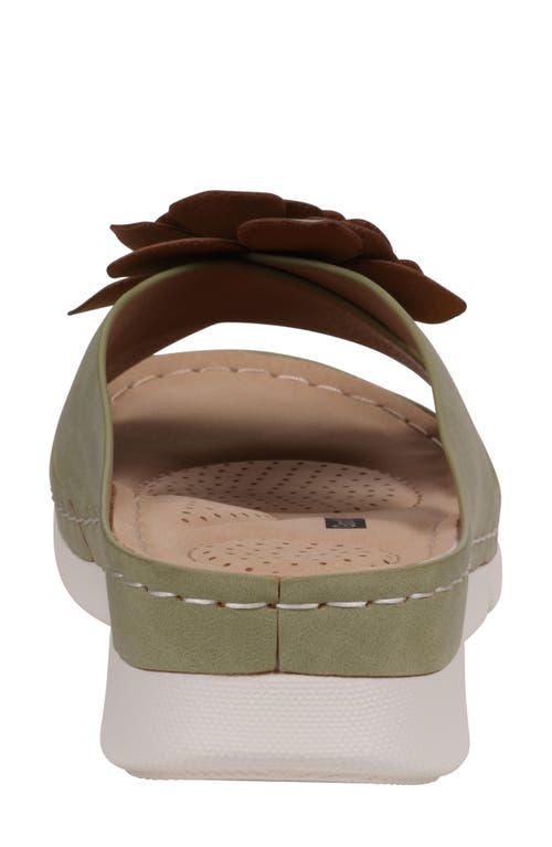 Gc Shoes Claire Comfort Slide Sandal In Green