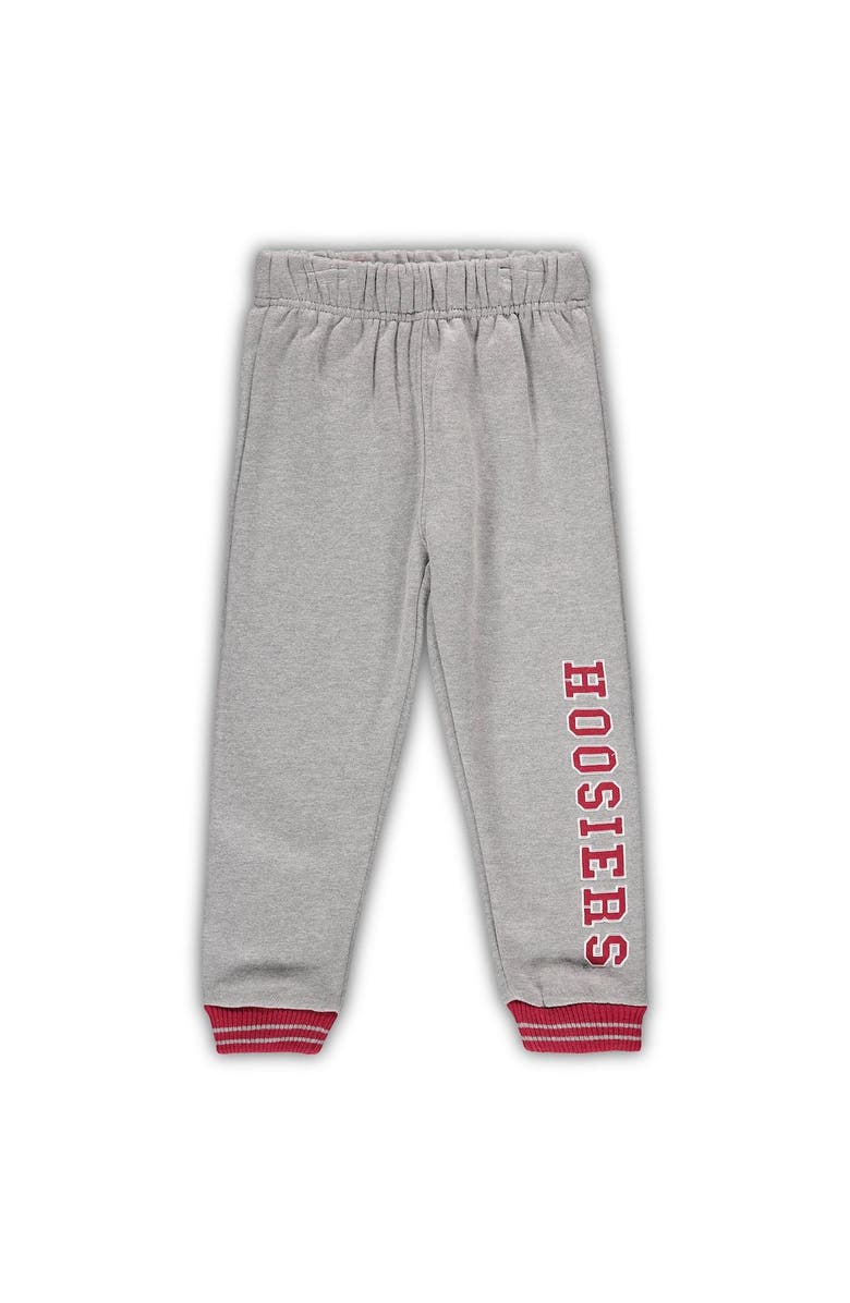 COLOSSEUM Toddler Colosseum Crimson/Heathered Gray Indiana Hoosiers Poppies Hoodie and Sweatpants Set, Alternate, color, Crimson