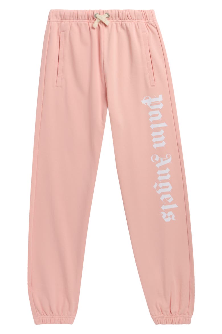 Kids' Classic Overlogo Sweatpants, Main, color, PINK WHITE