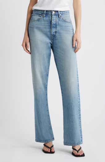 FRAME The Vertical High Waist Relaxed Straight Leg Jeans