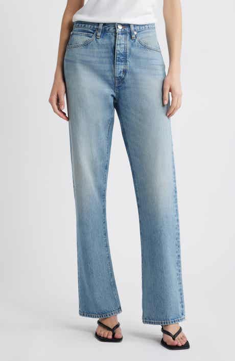 FRAME The Vertical High Waist Relaxed Straight Leg Jeans